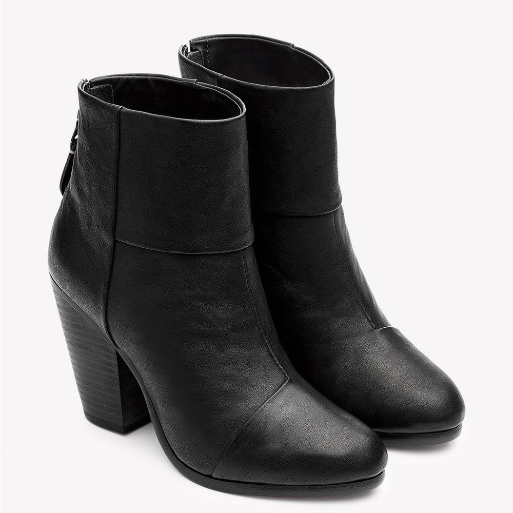 Rag & Bone Classic Newbury Boot in Black Waxy